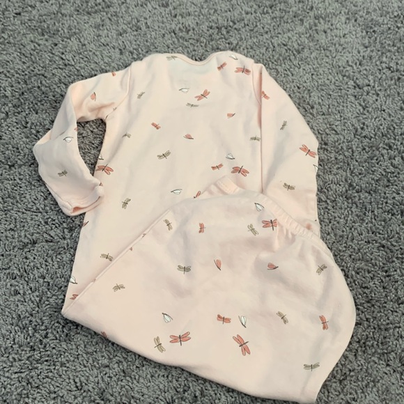 Carter’s Pink Dragonfly Sleeper Gown Size 3M NWOT - Picture 4 of 4